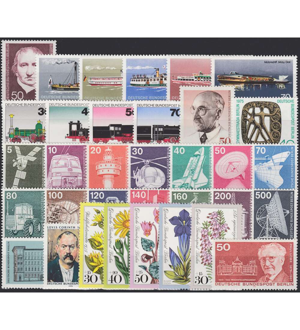 Berlin - Jahrgang 1975 postfr. komplett