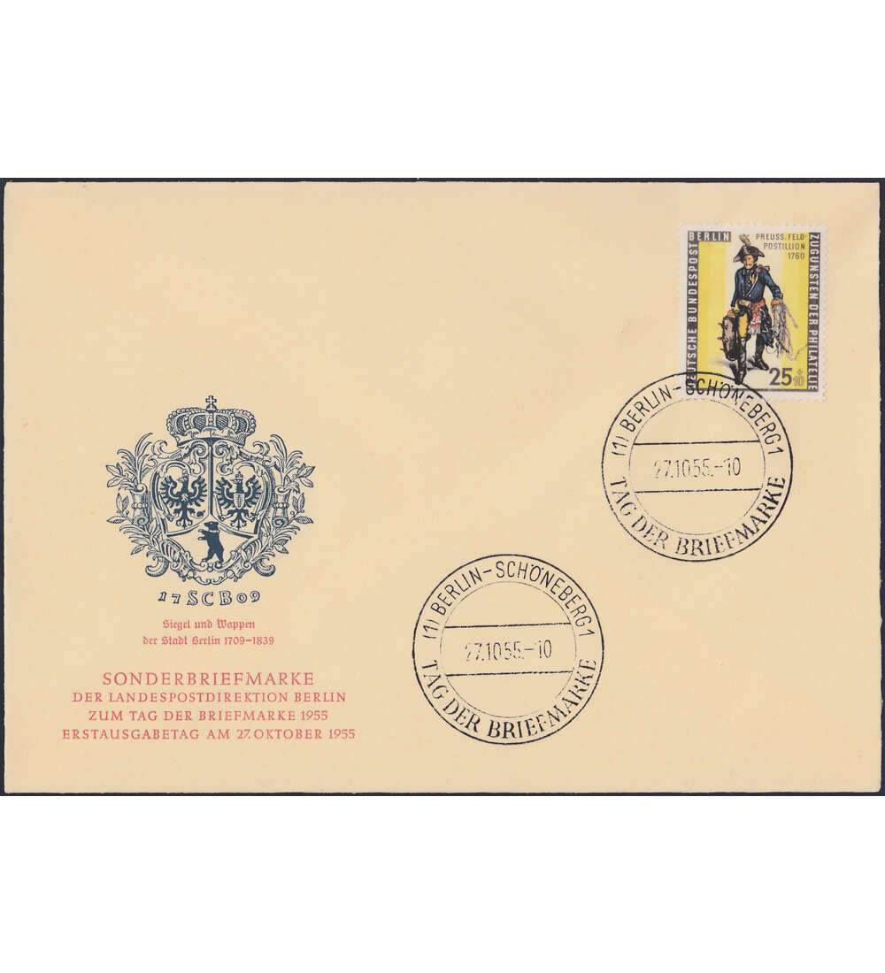Berlin Nr. 131 FDC             Postillion 1955