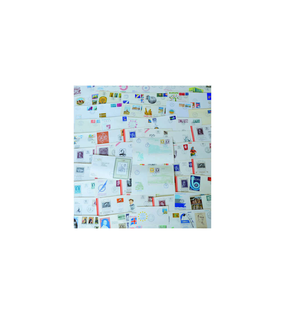 Westeuropa-Ersttagsbriefe      60 verschiedene