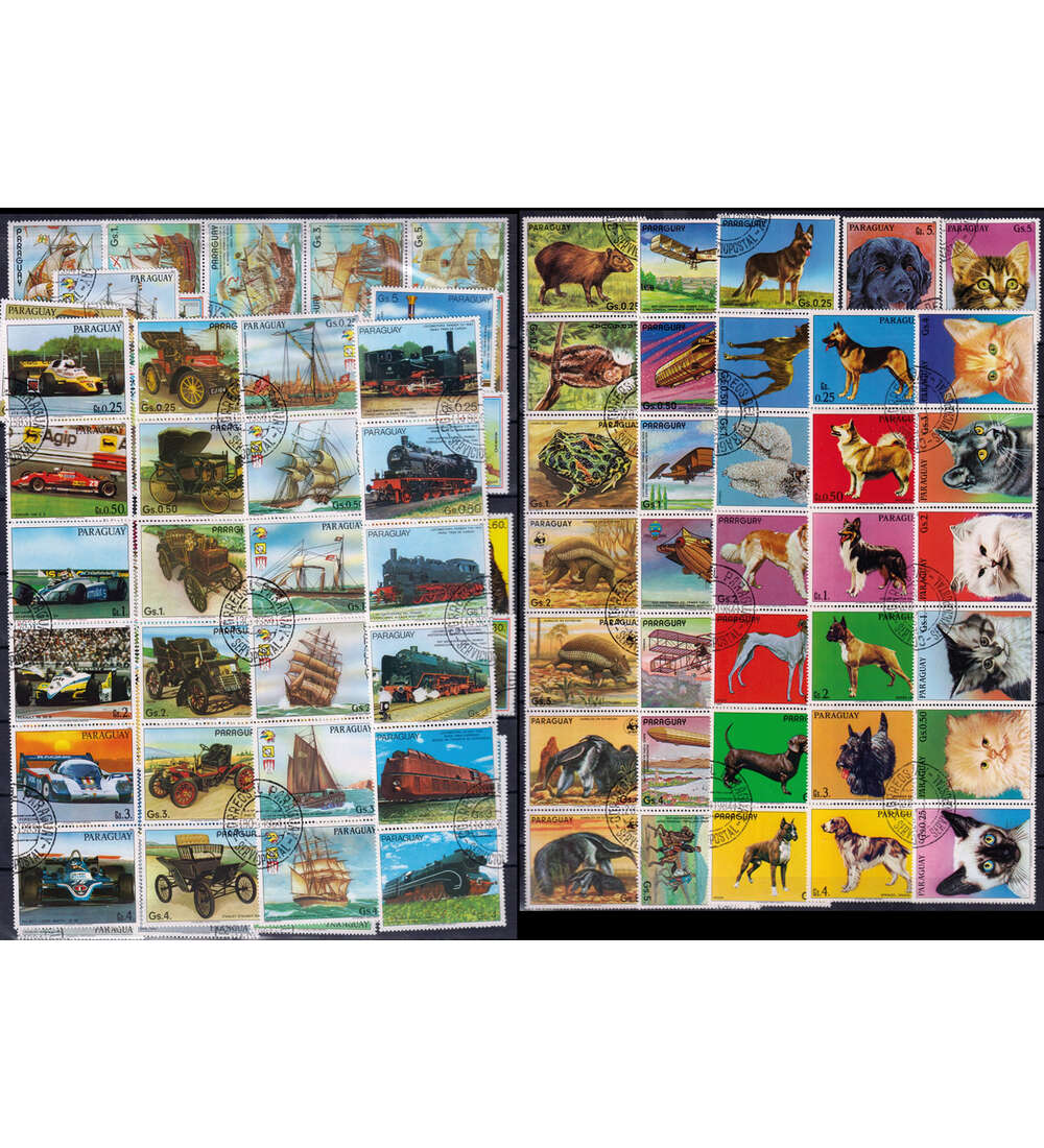 Paraguay 17 kpl. S�tze ver. Motive