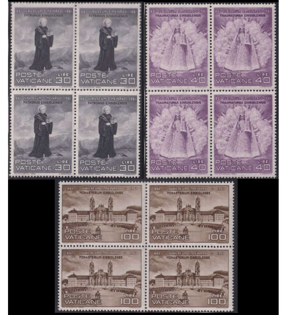 Vatikan - Viererblocks Mi. 363-365