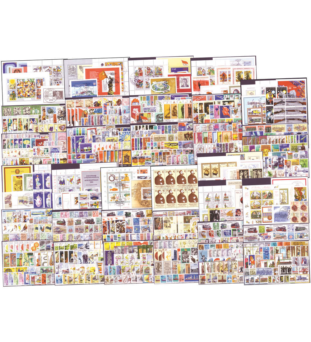 DDR 1972-1984 Gestempelte Komplettsammlung