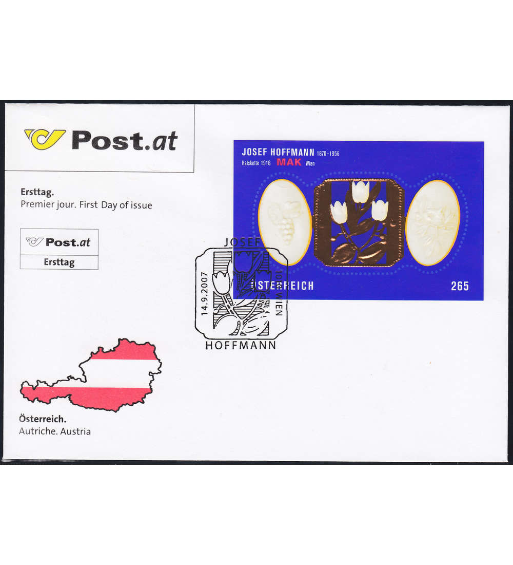 sterreich Sammlung mit Block 40 gestempelt