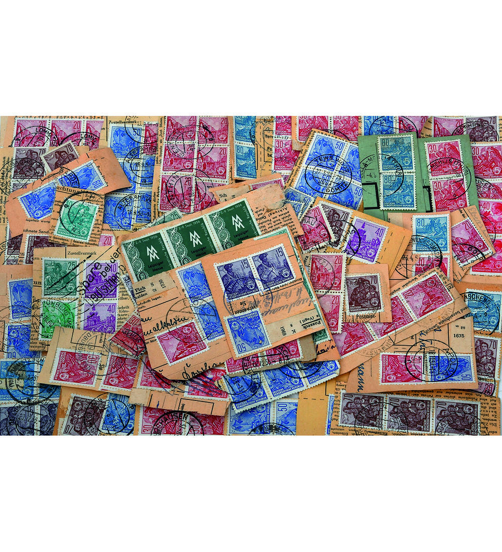 DDR Paketkarten Abschnitte 5 Jahres-Plan