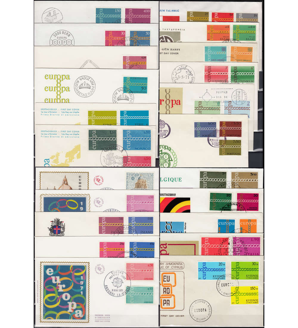 Europa CEPT 1971 FDC Europa CEPT 1971 FDC