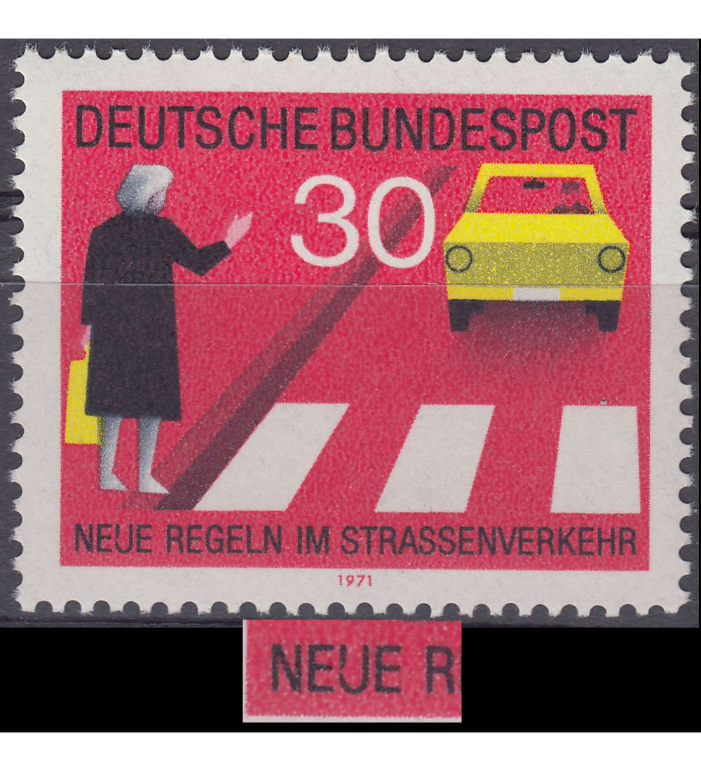 BRD Nr. 673 I postfrisch Plattenfehler