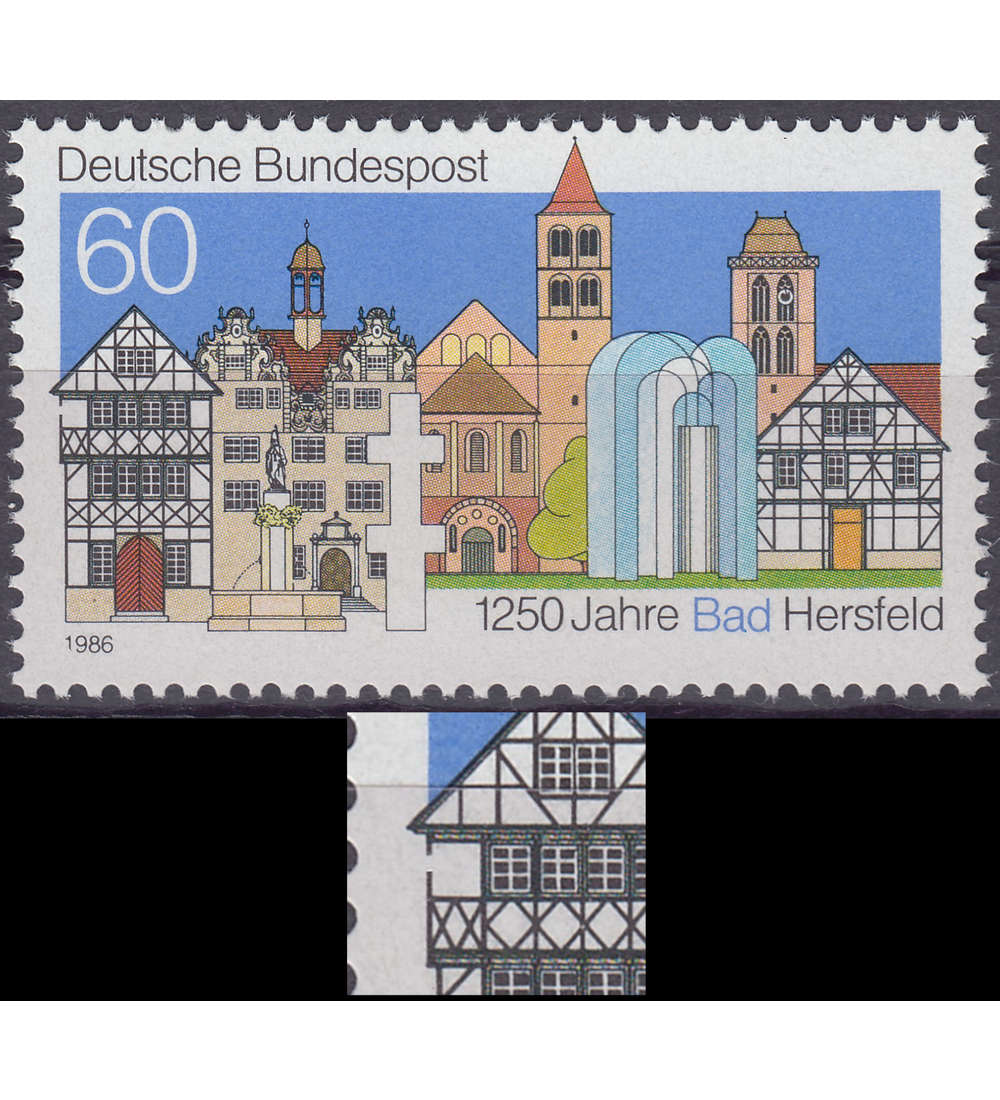 BRD Bund Nr. 1271 II postfrisch ** Plattenfehler