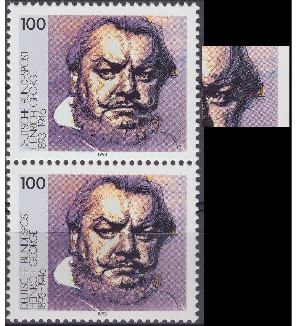 BRD Bund Nr. 1689 III postfrisch ** Plattenfehler