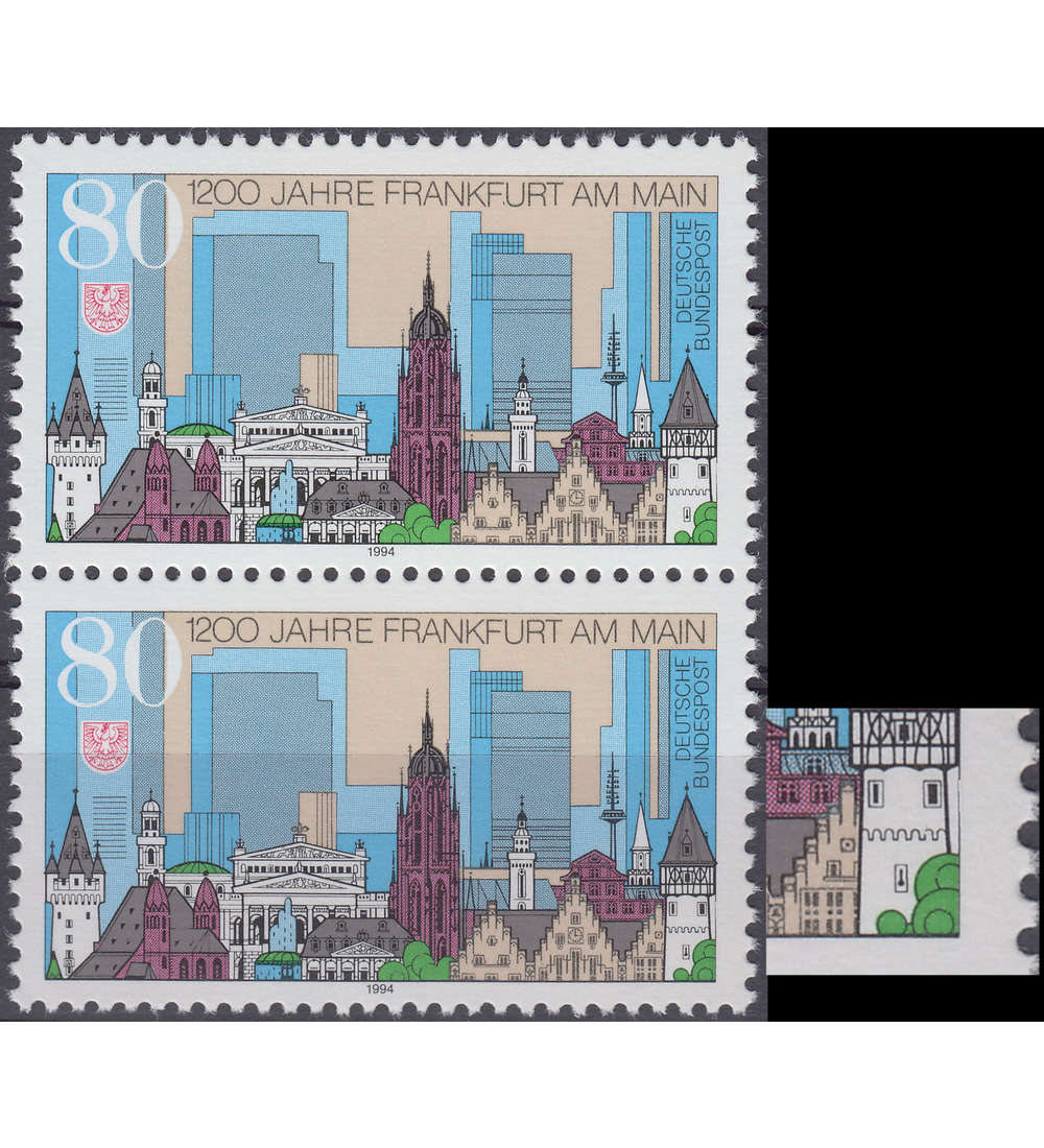 BRD Bund Nr. 1721 I postfrisch ** Plattenfehler