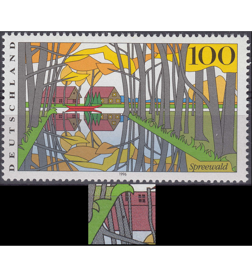 BRD Bund Nr. 1851 III postfrisch ** Plattenfehler