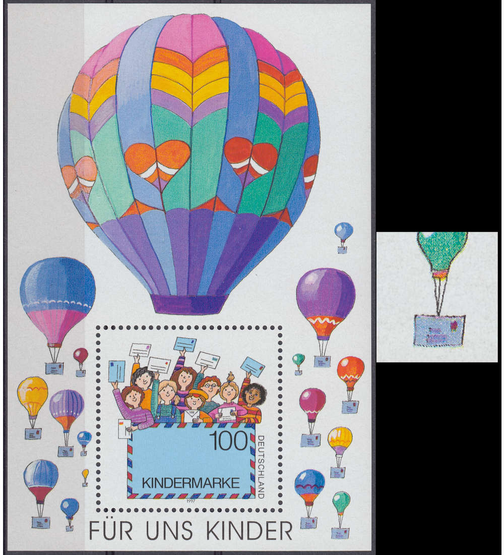 BRD Bund Block 40 I postfrisch ** Plattenfehler