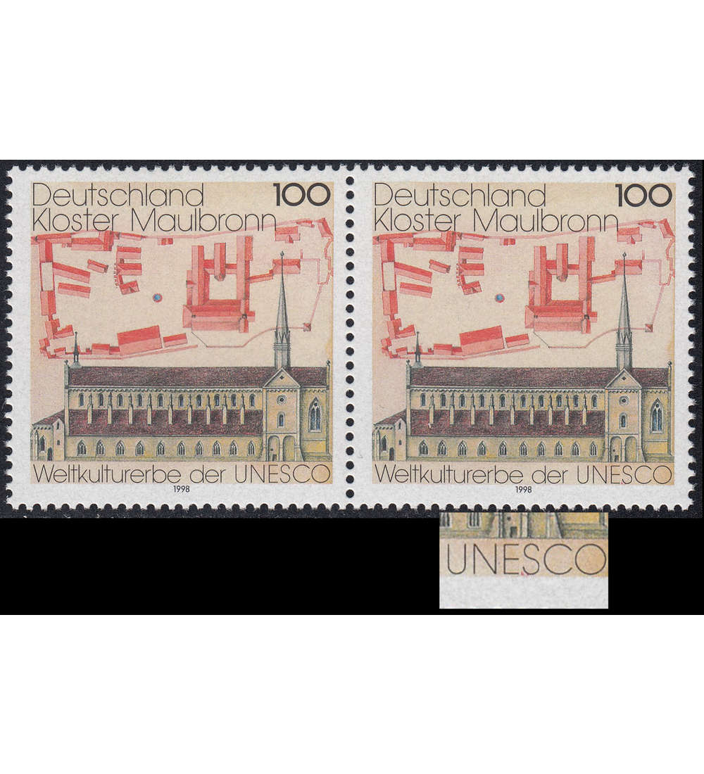 BRD Bund Nr. 1966 III postfrisch ** Plattenfehler