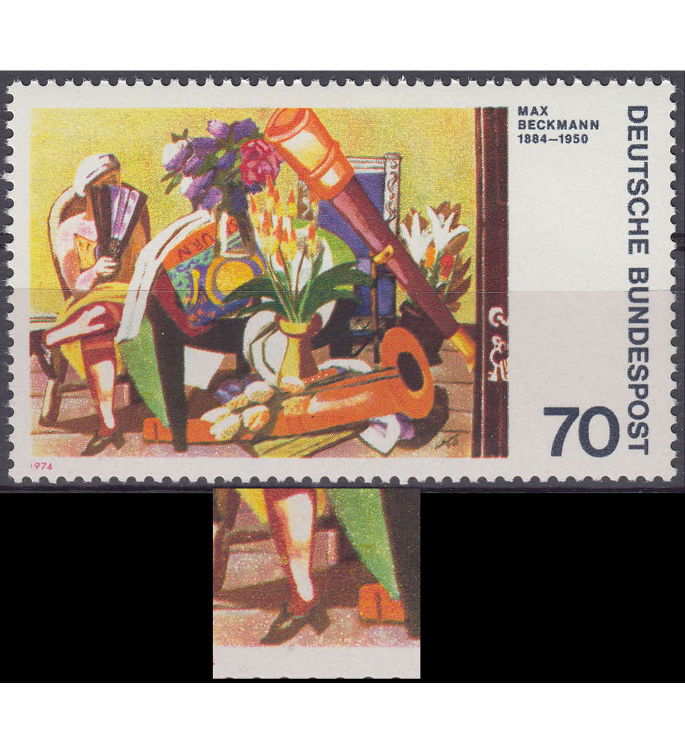 BRD Bund Nr. 822 I postfrisch ** Plattenfehler