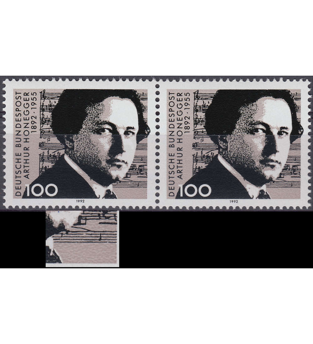 BRD Bund Nr. 1596 II postfrisch ** Plattenfehler