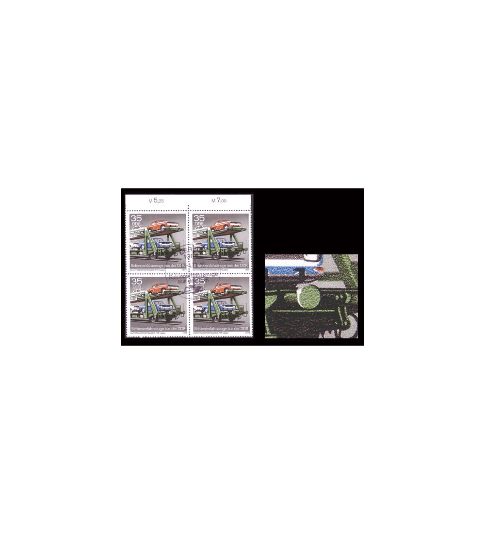 DDR Nr. 2417 III gestempelt Plattenfehler