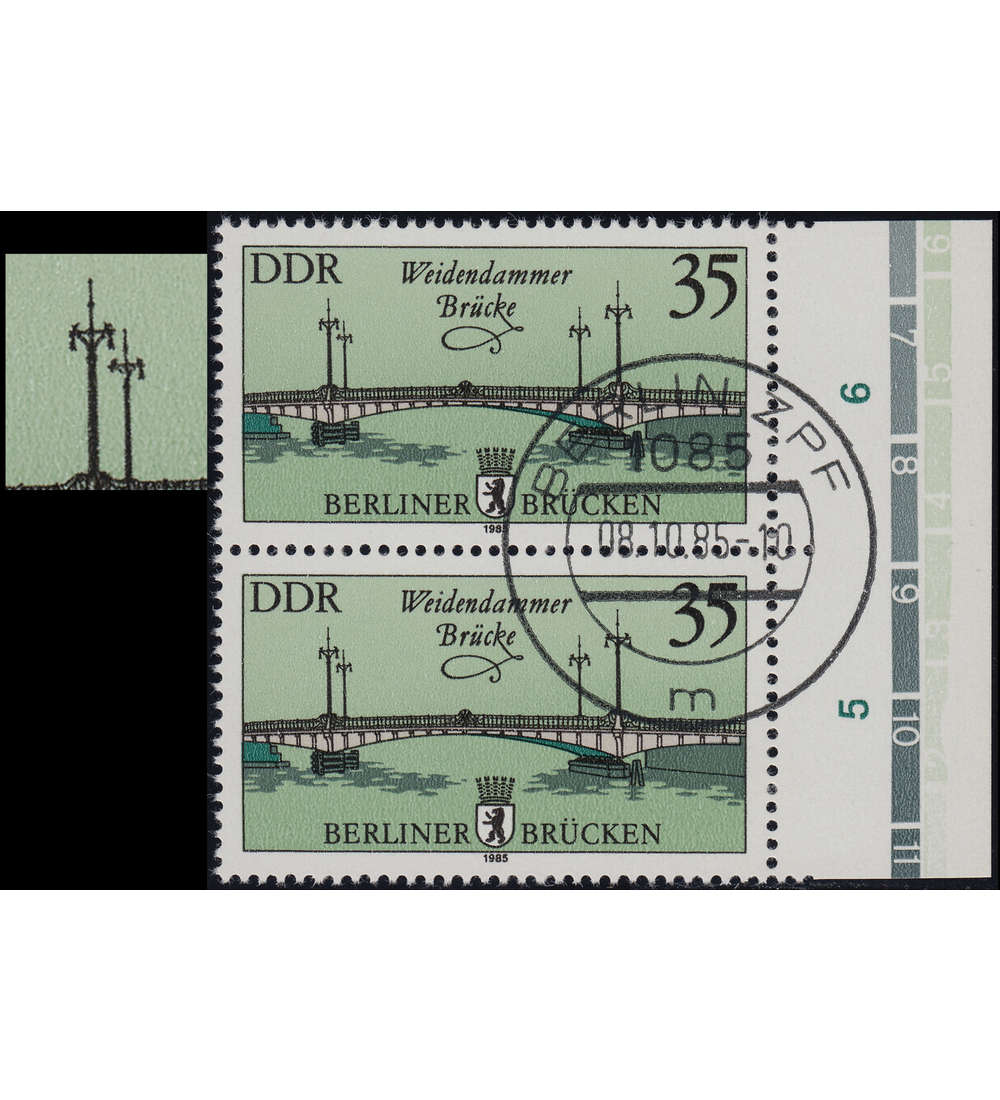 DDR Nr. 2974 I gestempelt Plattenfehler