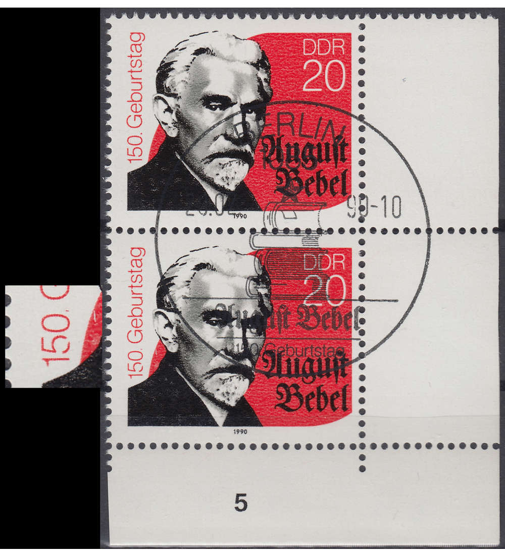 DDR Nr. 3310 I gestempelt Plattenfehler