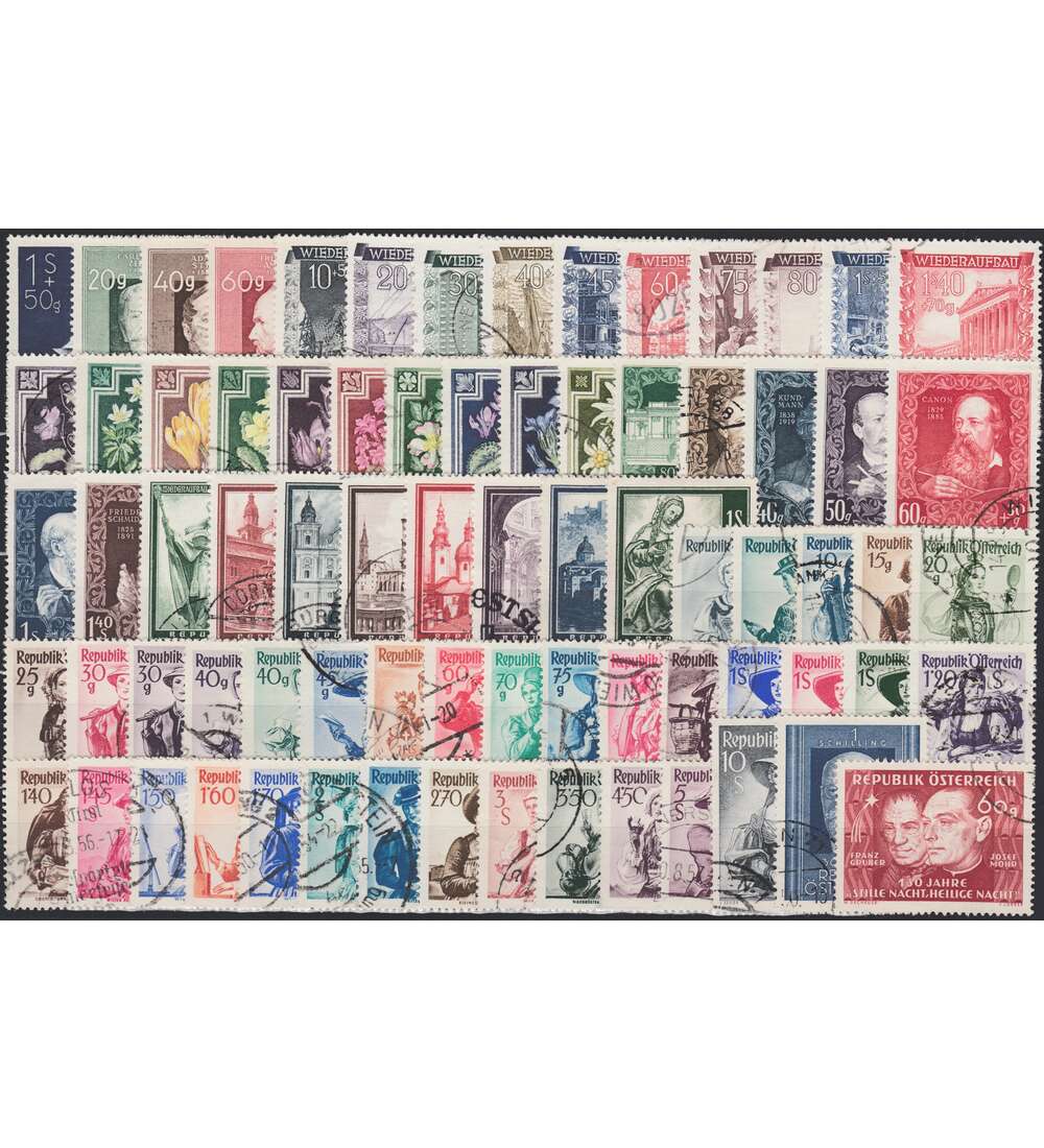 sterreich 1948 gestempelt Nr. 854-928