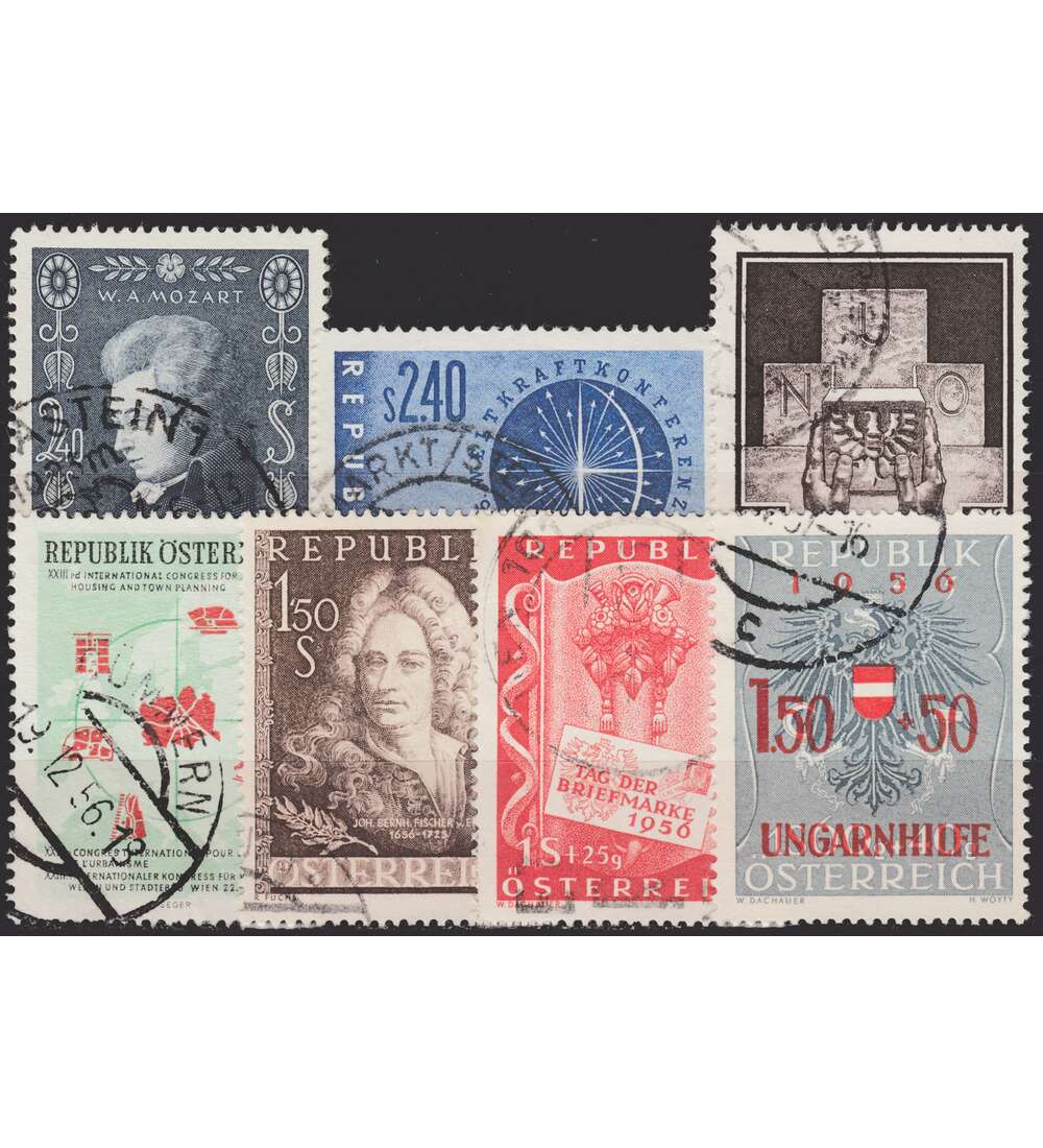 sterreich 1956 gestempelt Nr. 1024-1030