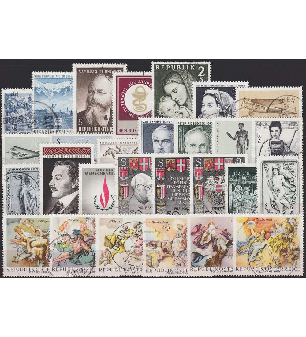 sterreich 1968 gestempelt Nr. 1256-1283