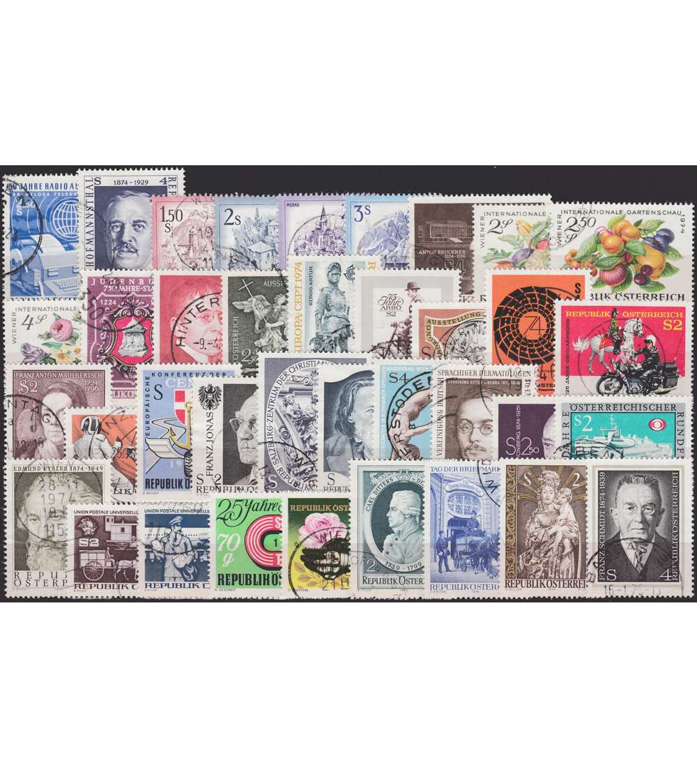 sterreich 1974 gestempelt Nr. 1437-1473