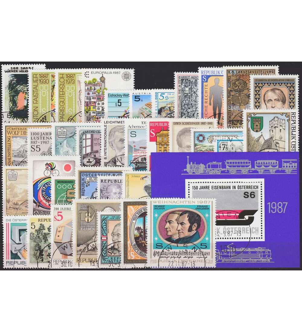 sterreich 1987 gestempelt Nr. 1873-1908 Block 9