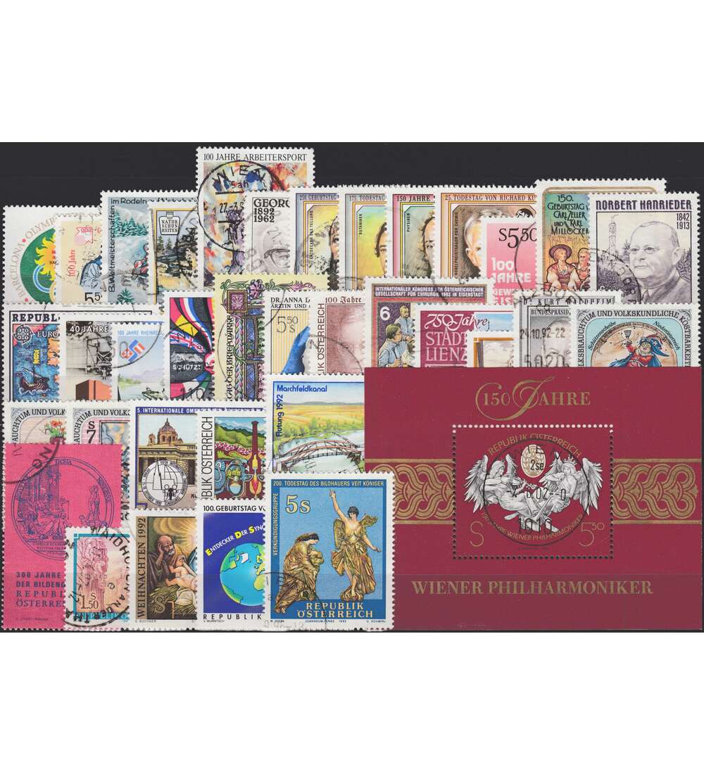sterreich 1992 gestempelt Nr. 2048-2083 Block 11