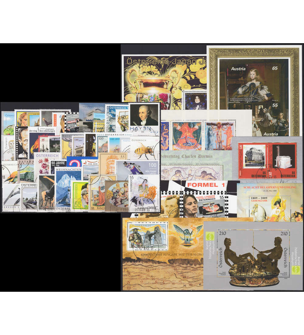 sterreich 2009 gestempelt Nr. 2787-2846 Block 48-57