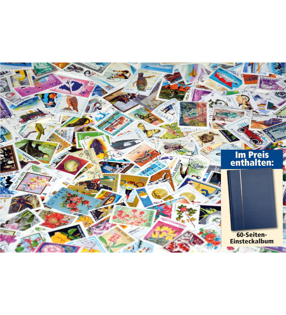 500 Motivmarken mit 60 Seiten Einsteckalbum