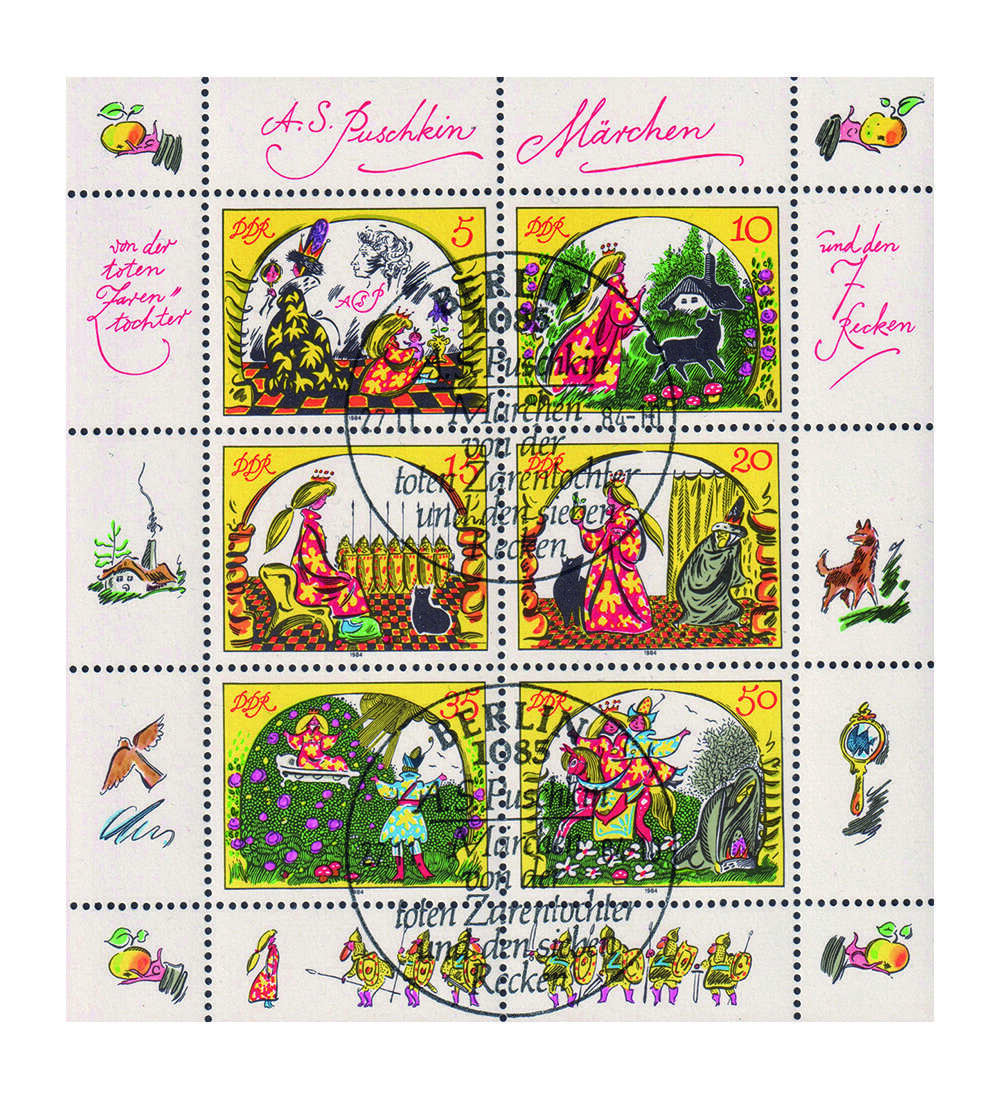 DDR - Kollektion gestempelt ber 320 Werte mit Kleinbogen Nr. 2914-2919 Mrchen 1984