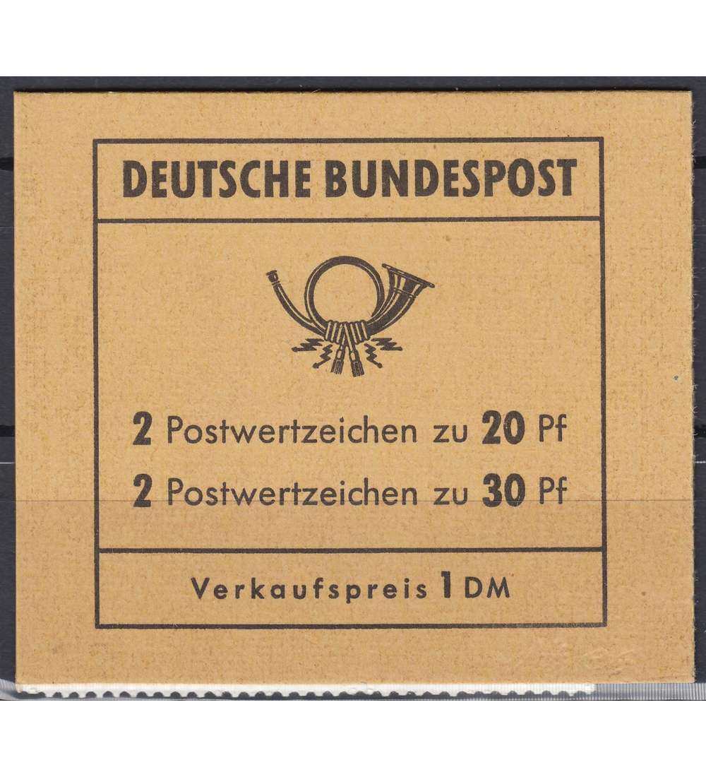 BRD Bund Markenheft Nr. 14e         Brandenburger Tor 1968 II