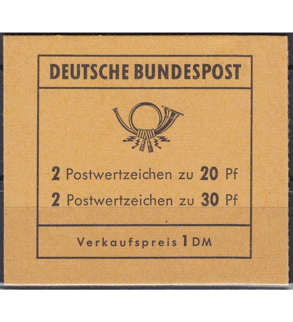 BRD Bund Markenheft Nr. 14g         Brandenburger Tor 1968 II