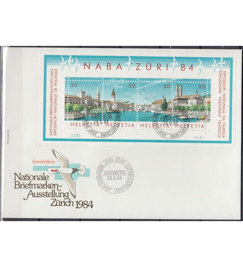 Schweiz Block 24 Ersttagsbrief FDC