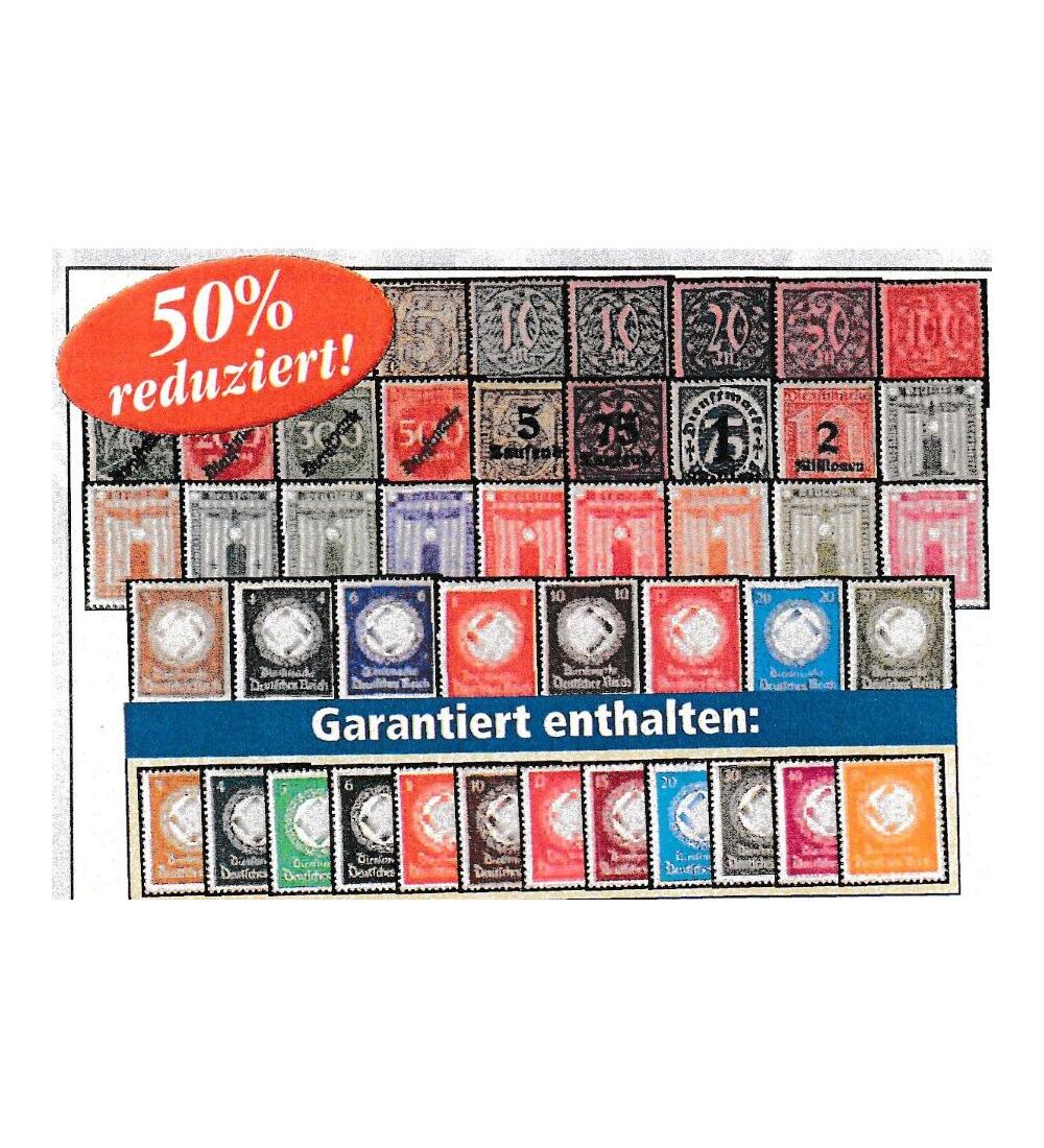 Dt. Reich Dienst, 44 versch postfrisch, dabei 132/43 m. 138 b