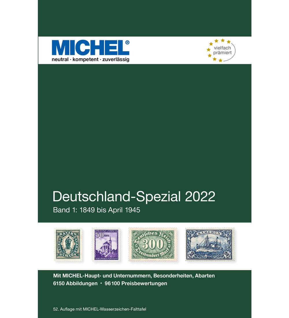 MICHEL Katalog Deutschland-Spezial Band 1 - 2022 in Farbe