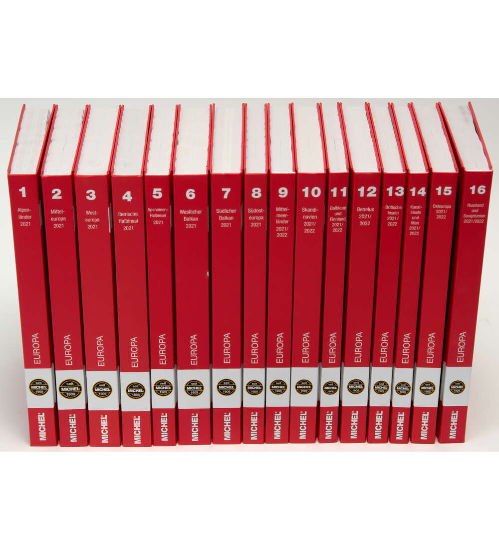 MICHEL Europa Kataloge 2021/2022 Band 1-16 - N E U !