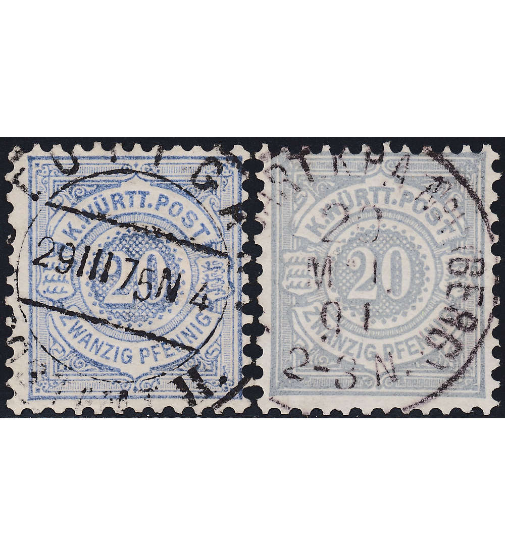 Wrttemberg Nr. 47 a+b gest.