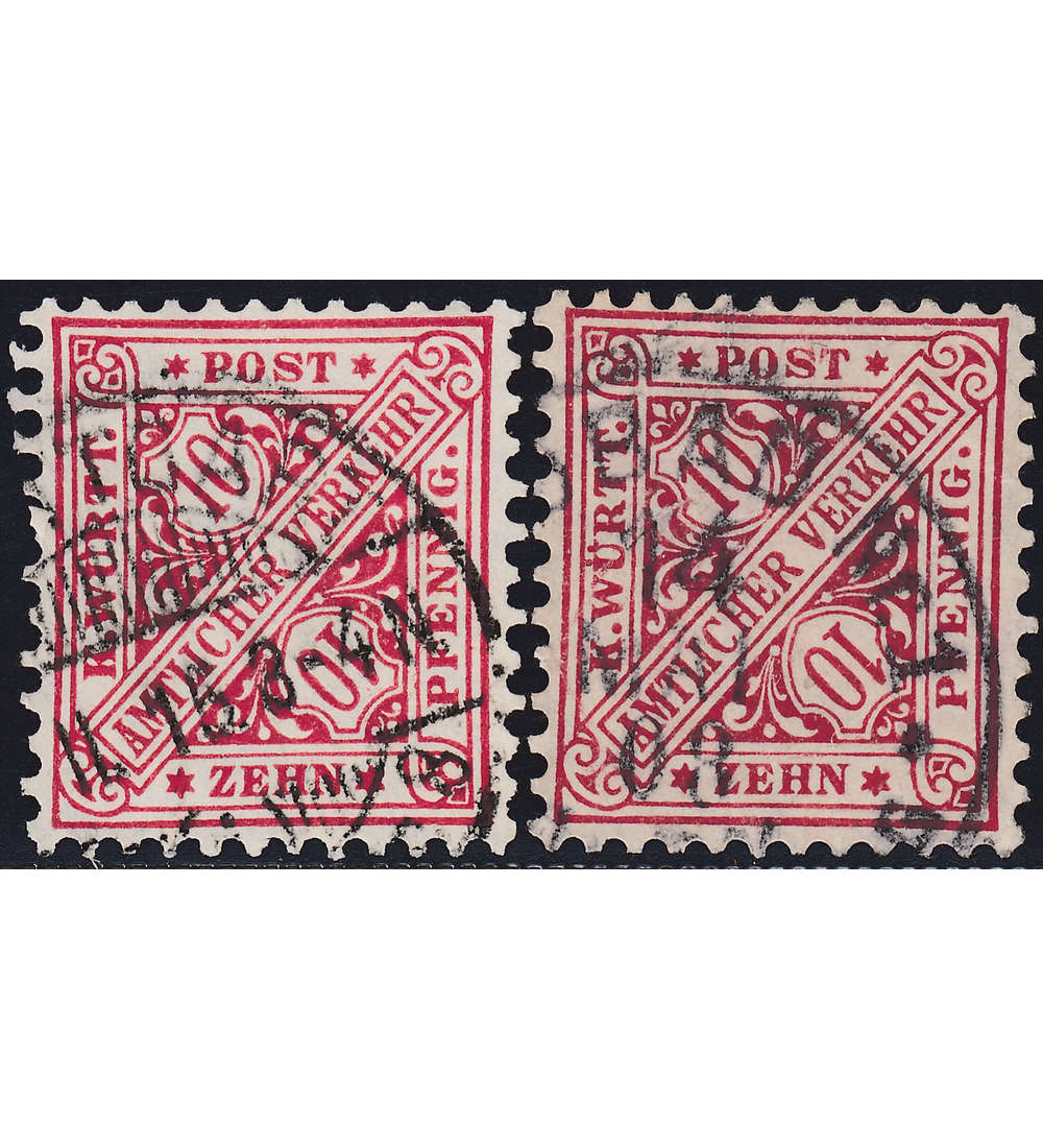 Wrttemberg Nr. 230 a+b gest.