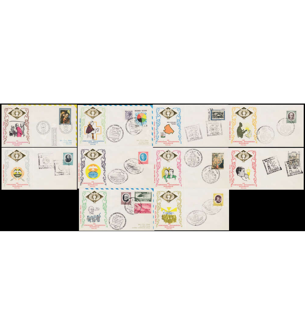 Vatikan - Sonderbelege in Sonder - Folder 10 Belege und 10 Motivkarten