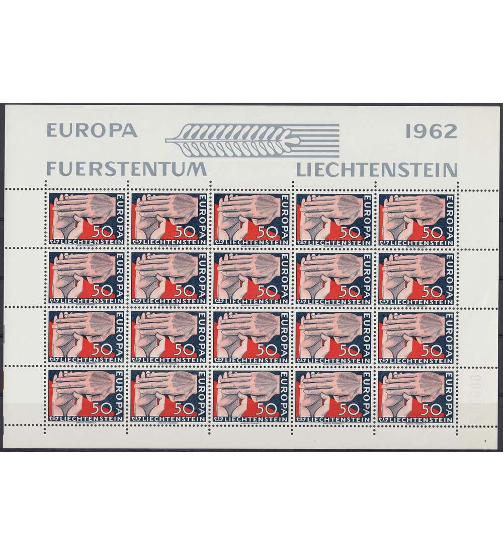 Liechtenstein Nr. 418 postfrisch **  CEPT 1962 Kleinbogen