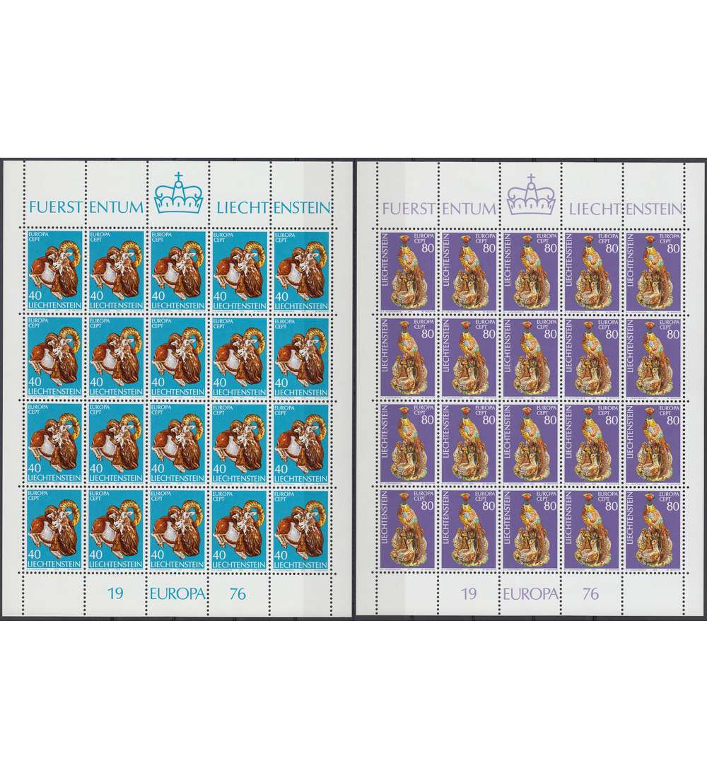 Liechtenstein Nr. 642-643 postfrisch ** CEPT 1976 Kleinbogen