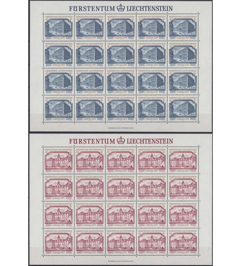 Liechtenstein Nr. 692-693 postfrisch ** CEPT 1978 Kleinbogen