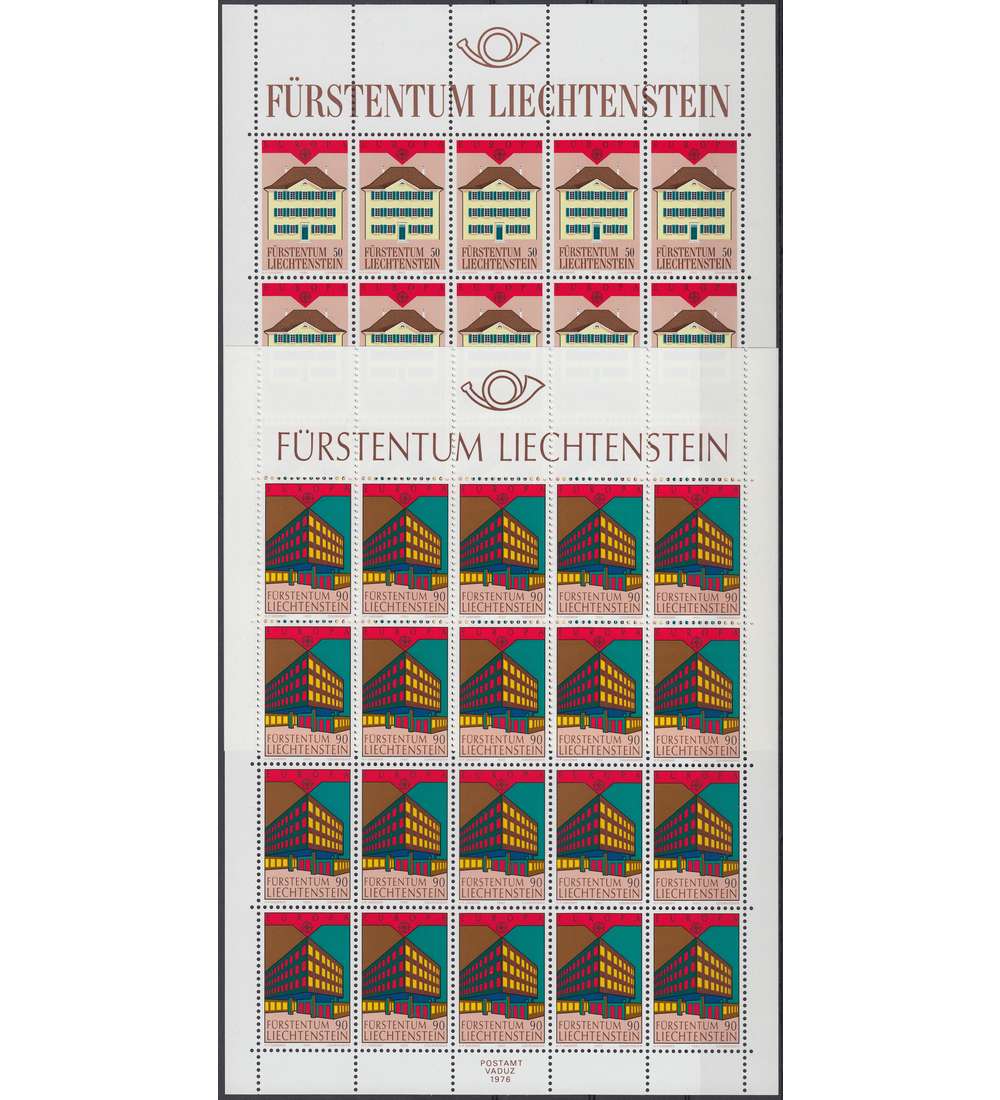 Liechtenstein Nr. 984-85 postfrisch ** CEPT 1990 Kleinbogen