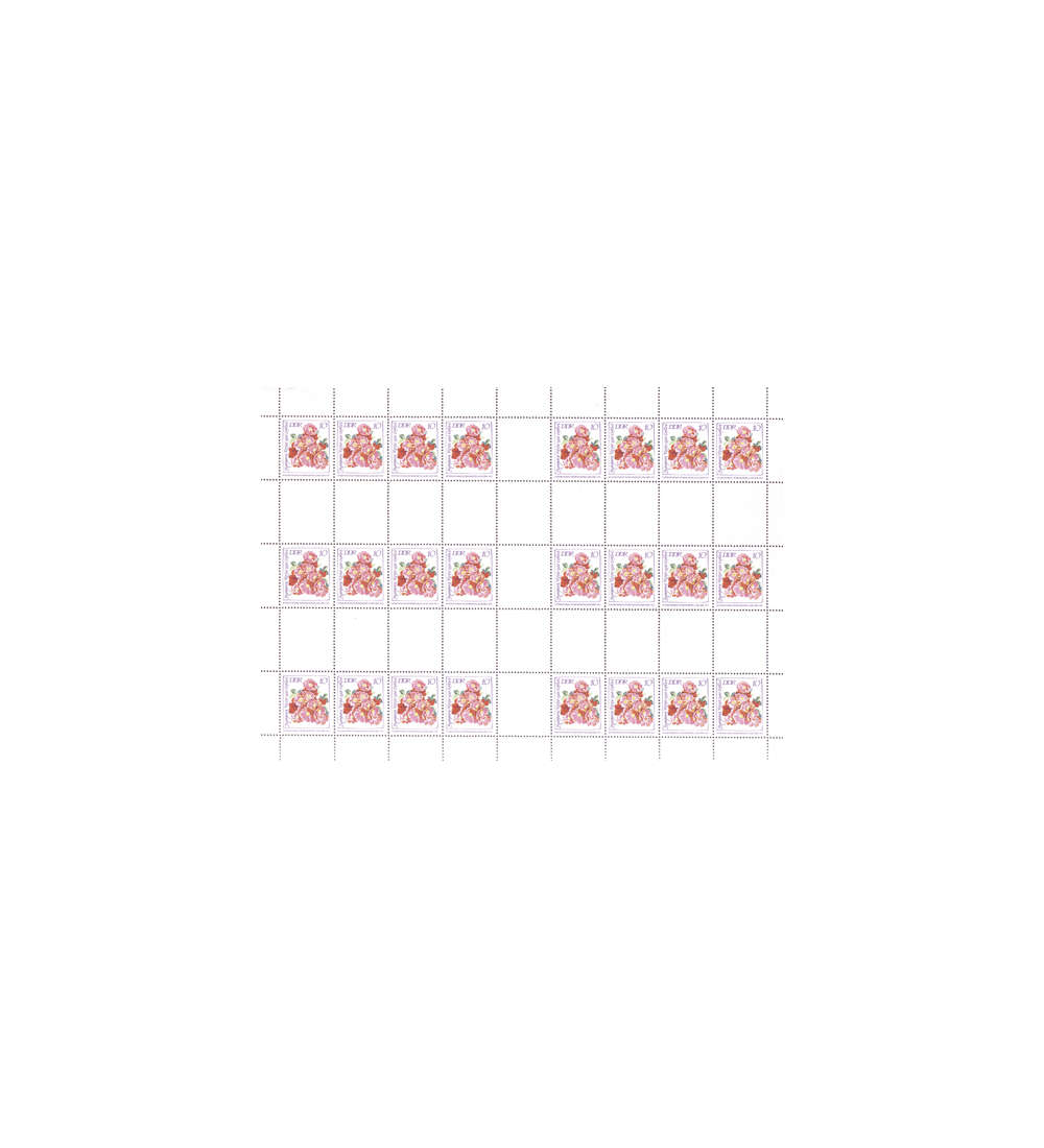 DDR Markenheftchenbogen MHB 14A postfrisch Rosen