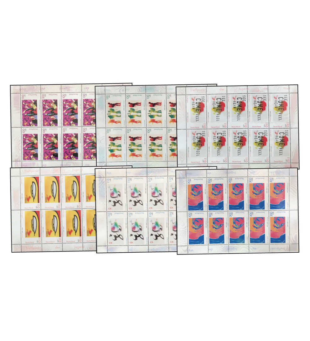 BRD Bund 2000 Kleinbogen postfrisch ** Nr. 2087-2155 ohne 2113, 2139- 2141, 2149-2152