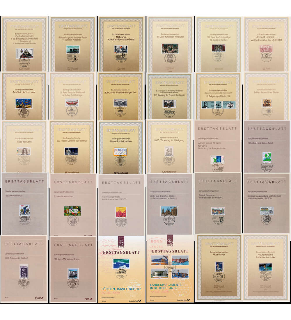 BRD Ersttagsbltter  MIX 