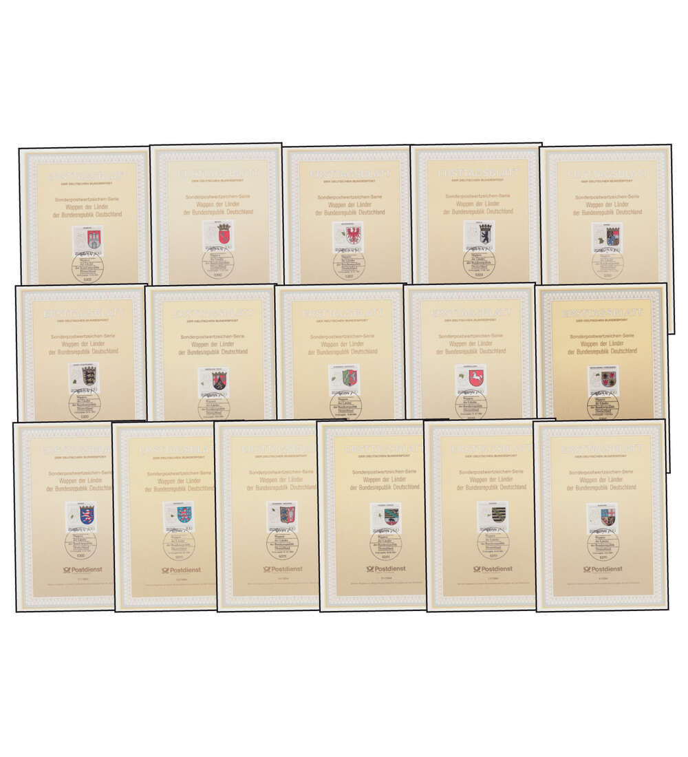 BRD Bund Ersttagsbltter Wappenserie