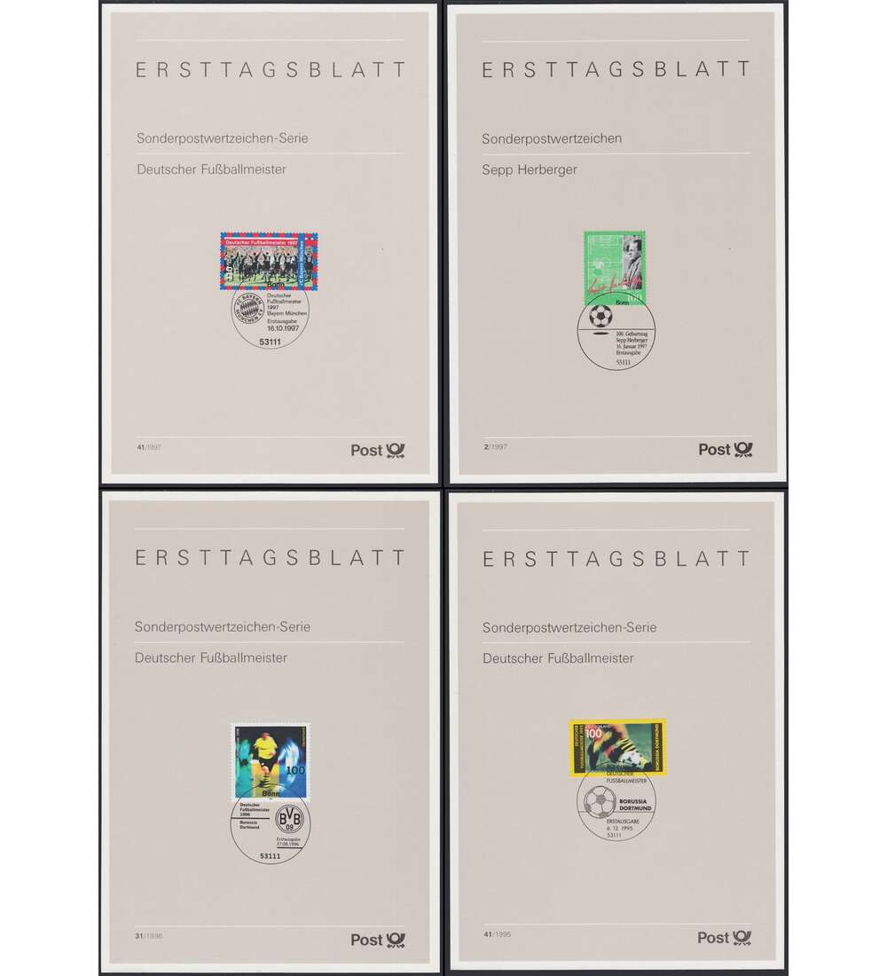 BRD Ersttagsbltter FUBALL