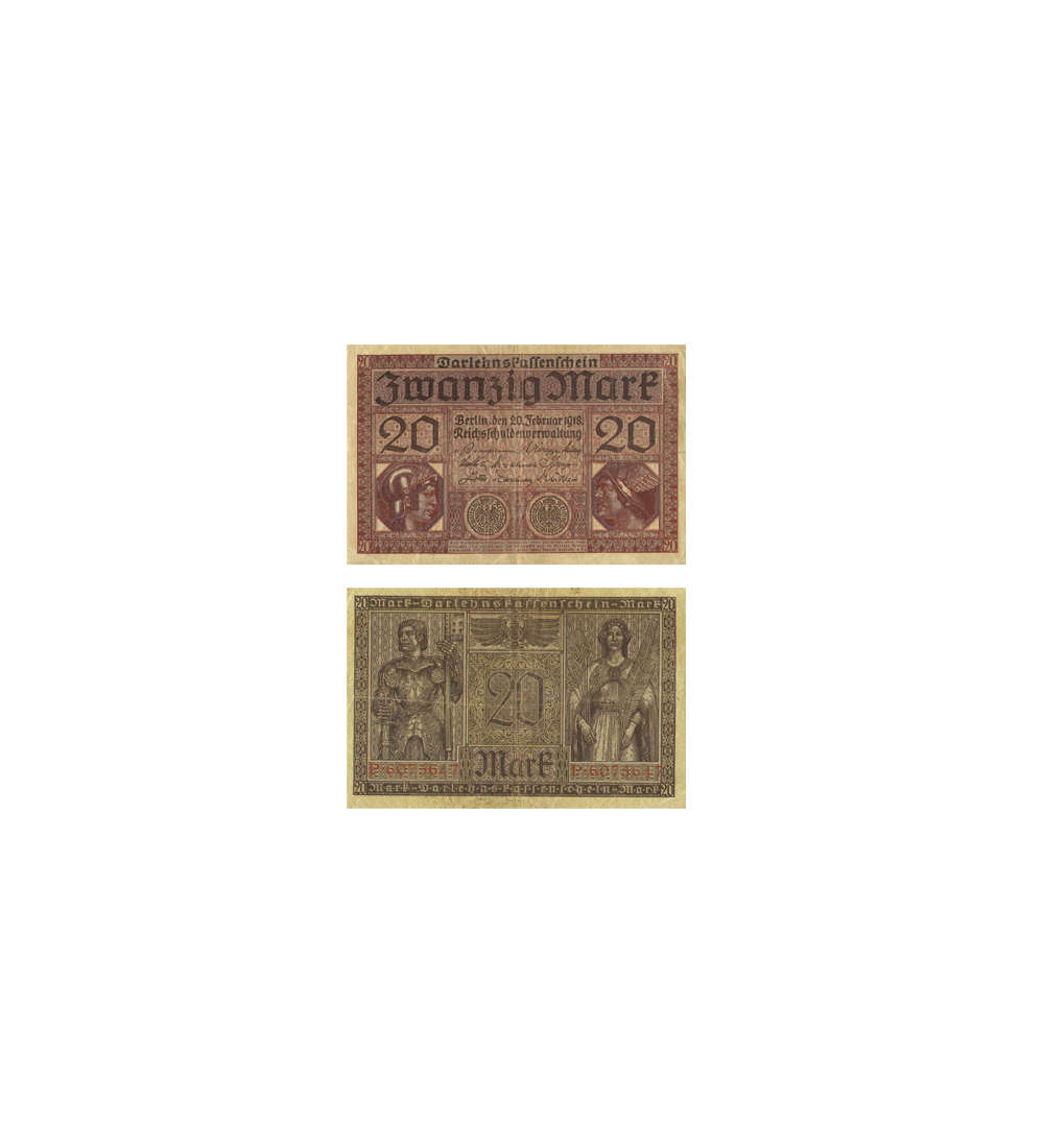 DR-20 M Darlehnskassenschein R55