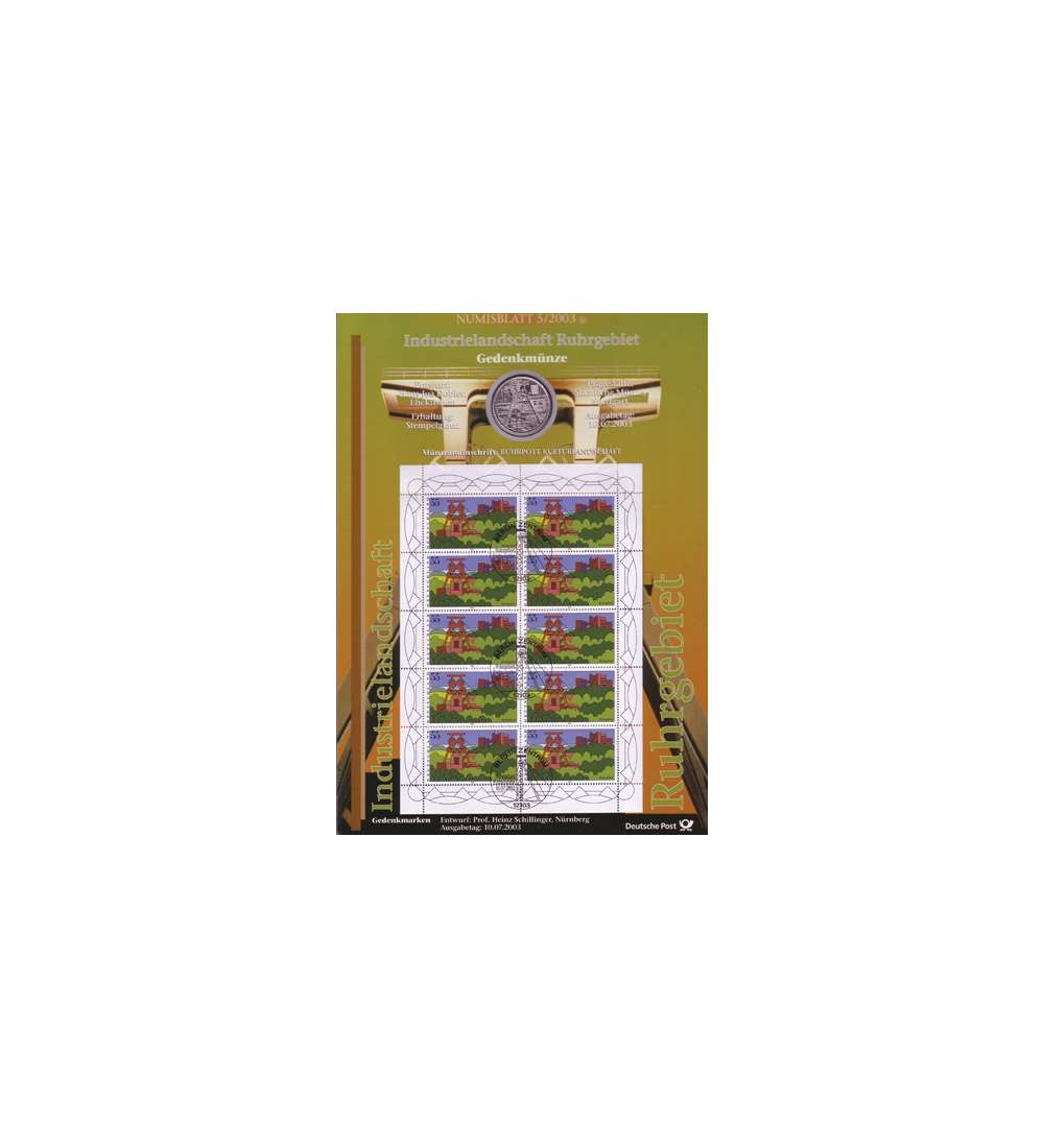 BRD Bund Numisblatt 5/2003 - Industrielandschaft Ruhrgebiet